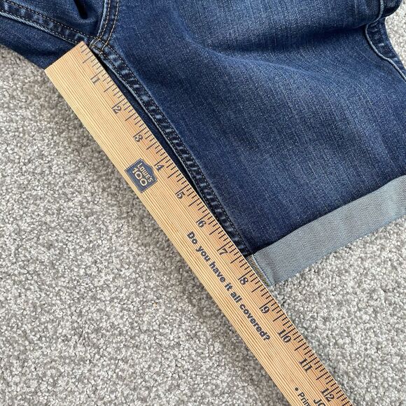 CARHARTT Nyona Women's Slim Fit Denim Jean Bermuda Shorts Stretch Blue Size 2 - Picture 9 of 11